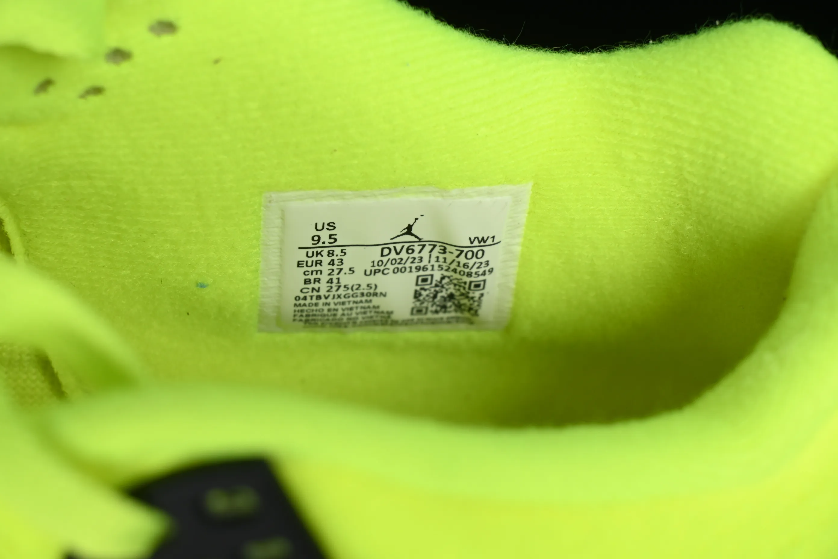 All categories Air Jordan Jordan series basketball shoes Air Jordan 4 Air Jordan 4 Retro "Bred Reimagined" AJ4 Joe 4 fluorescent yellow tennis felt upper DV6773-700